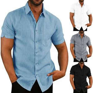 Men's Sorted Single Line Bales of Short Sleeves Coloure Button Shirts