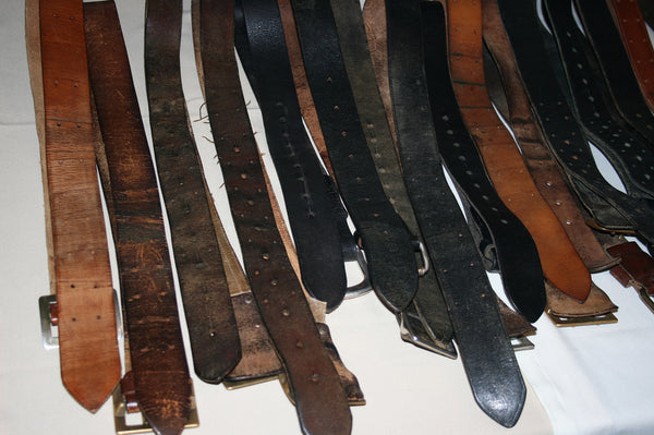 Sacks of Belts & Buckles